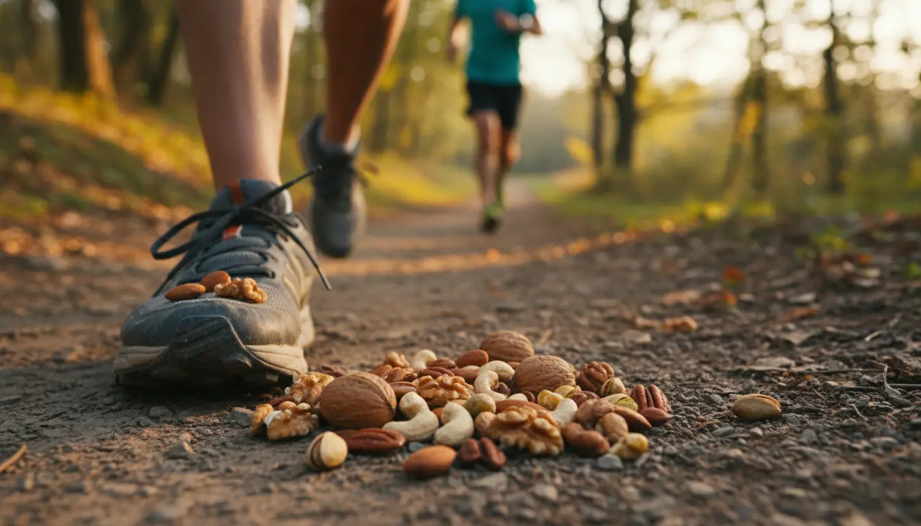 Noten eten voor hardlopen