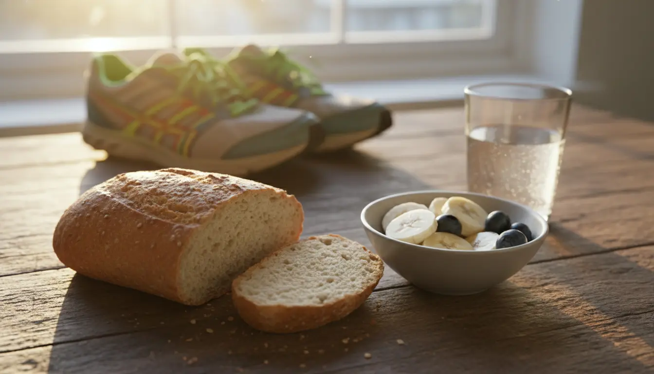Brood eten voor hardlopen