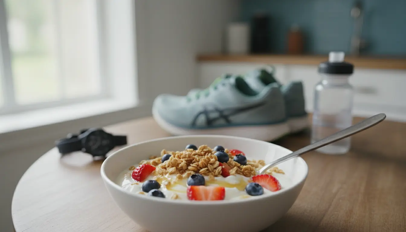 Eten voor hardlopen Griekse yoghurt