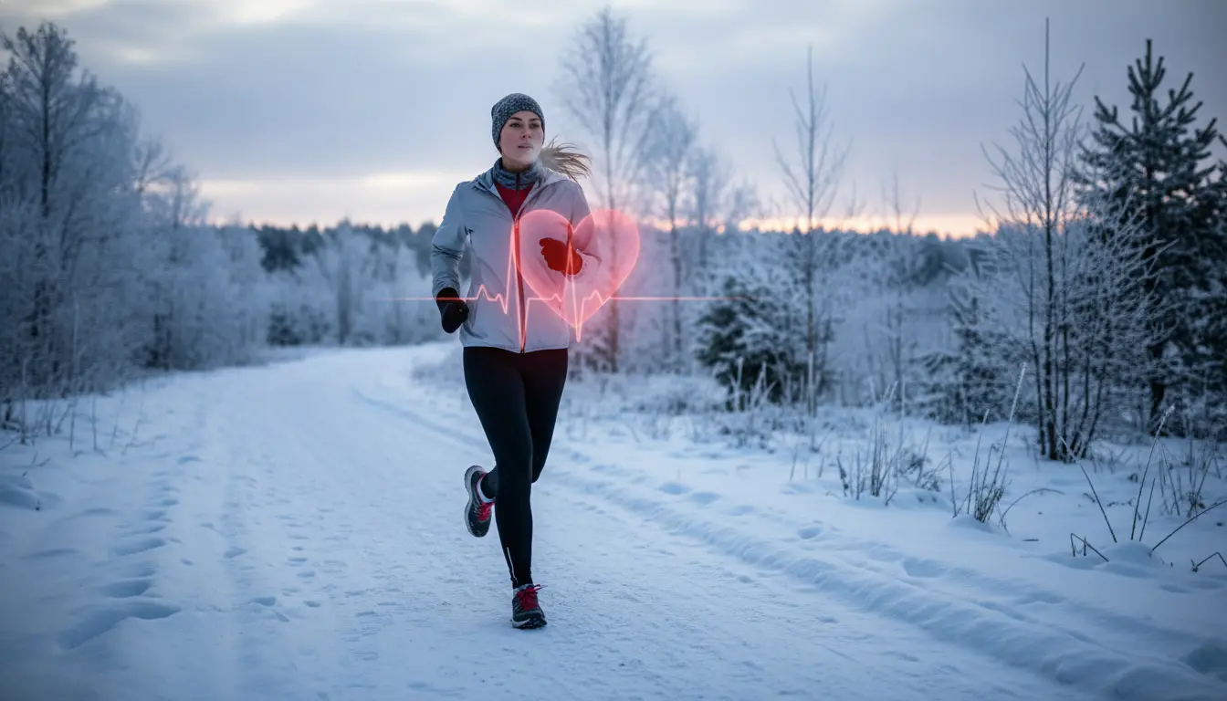 Hardlopen hartslag kou