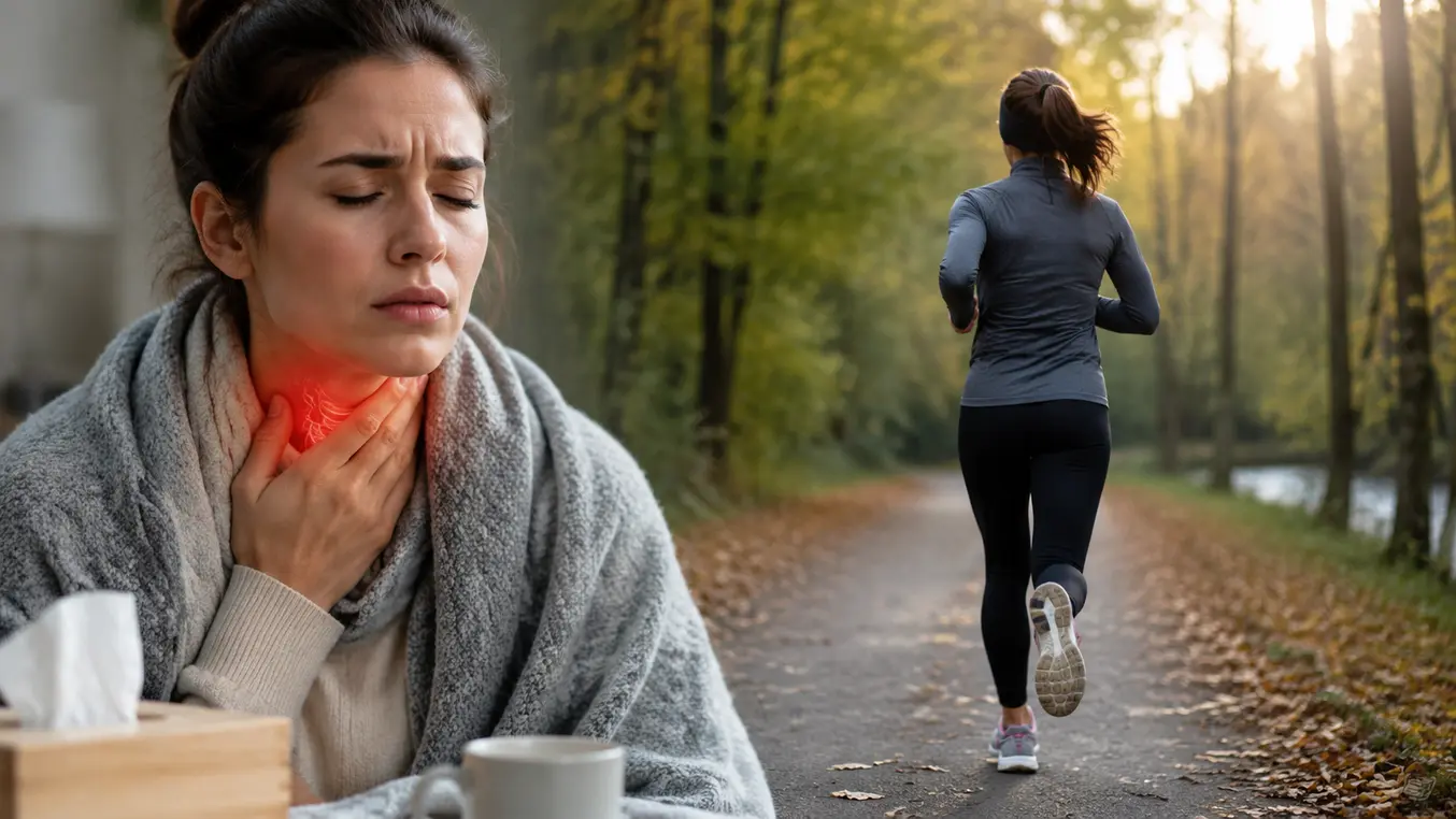 Beginnende keelpijn en hardlopen